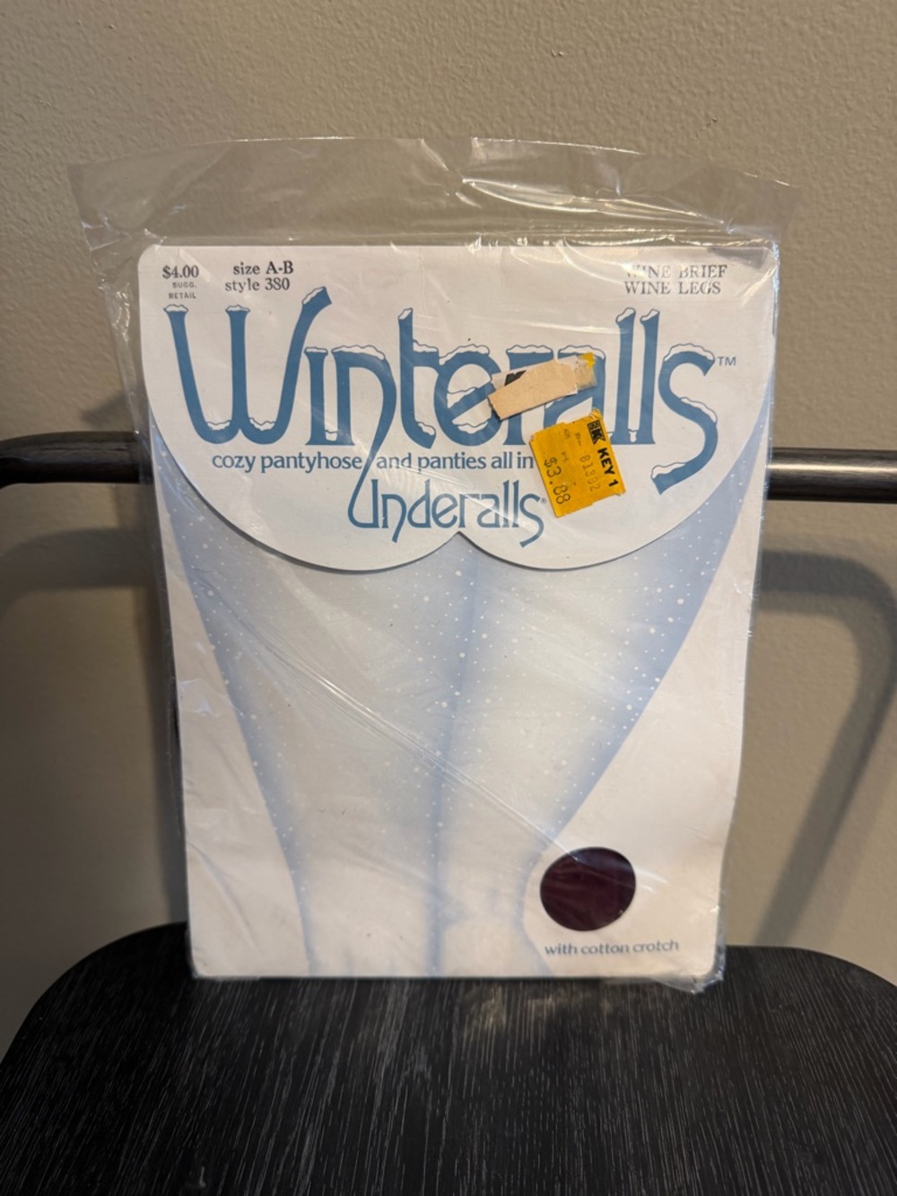 Vintage 1979 Winteralls Underalls Pantyhose Panties NOS Wine Legs A-B Hanes
